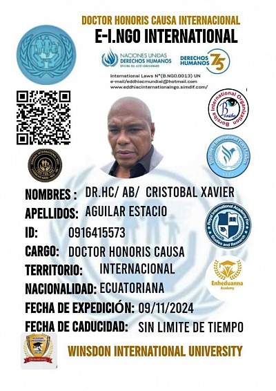 Dr.Hc/ Ab/ Cristóbal Xavier Aguilar Estacio