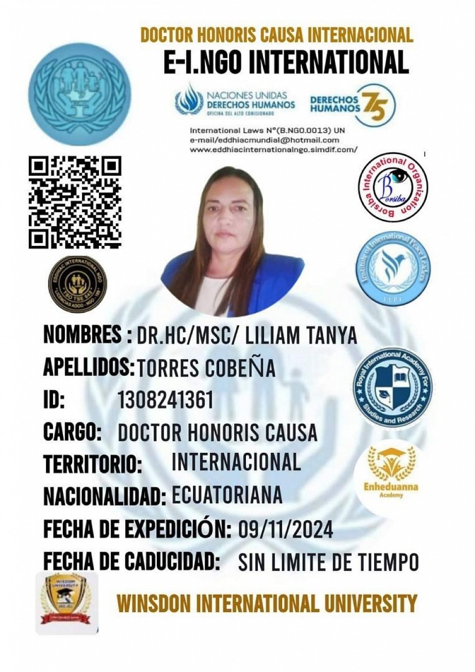 Dra.Hc/ MSc./ Liliam Tanya Torres Cobeña