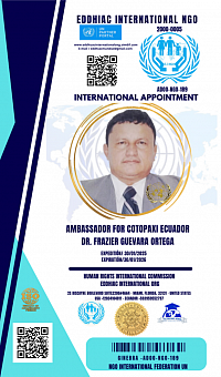 AMBASSADOR FOR COTOPAXI IN QUITO ECUADOR