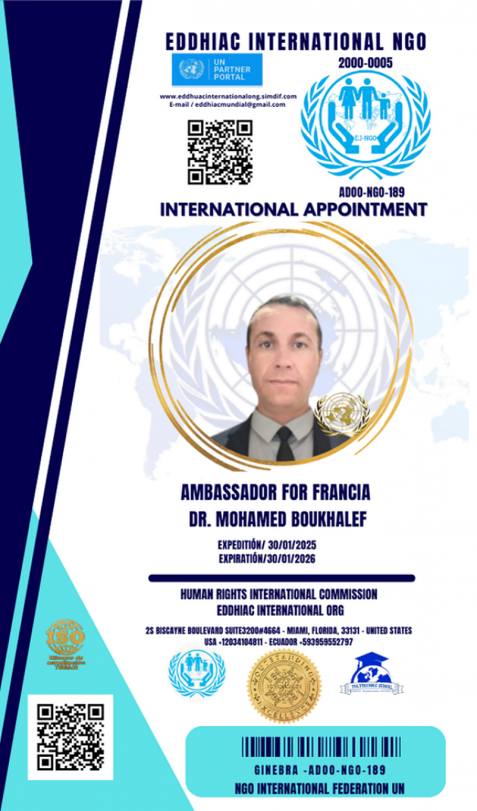 AMBASSADOR FOR FRANCIA