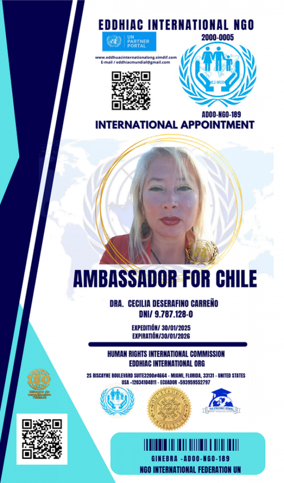 AMBASSADOR FOR CHILE