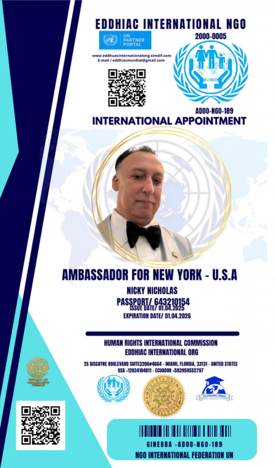NATIONAL AMBASSADOR FOR SRILANKA
