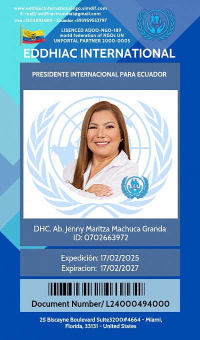 INTERNATIONAL PRESIDENT FOR ECUADOR